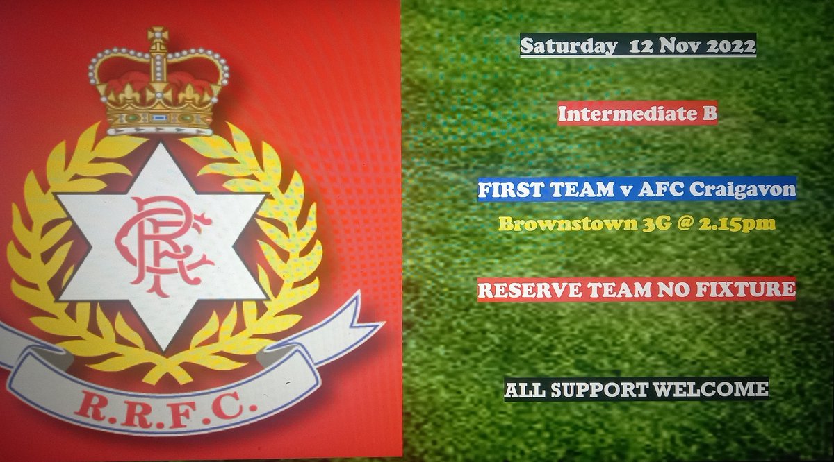 This weekends fixtures.