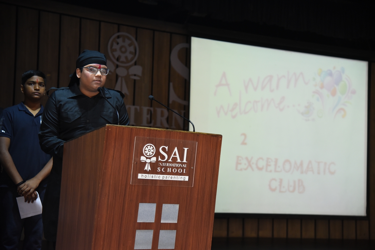 SAI_Edu_In's tweet photo. The SAIoneers of the Excelomatic Club initiated the day on November 9, 2022 with a mentally invigorating assembly presentation. ‘Prayers’followed by ‘thought for the day’ incepted a positive ambience to the hour. 
#clubpresentation 
#integrationofmathematicswithArt
#Gamification https://t.co/mRLr9wNOjM