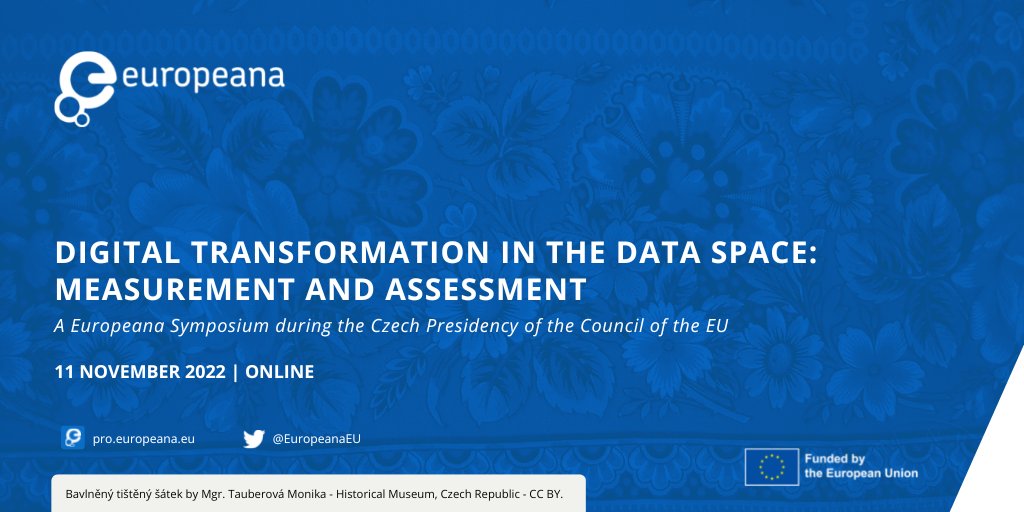 Europeanaeu's tweet photo. 🗓️Learn all about the challenges &amp; opportunities around #DataCollection in relation to the #DigitalTransformation of #CulturalHeritage institutions. Join tomorrow at the Europeana symposium during the Czech Presidency of @EUCouncil. Register here!https://t.co/ndZzabqiBx
#EU2022CZ https://t.co/ds9V4lqVom