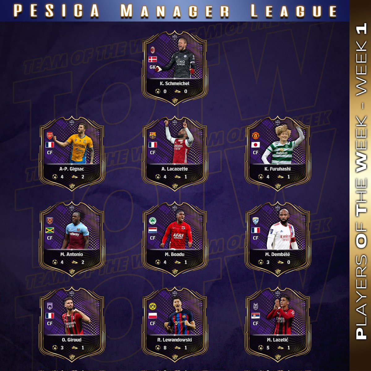 POTW 🥰
#eFootball2023 <a href="/play_eFootball/">eFootball</a> <a href="/dvanaesti_igrac/">The Twelfth Player</a>