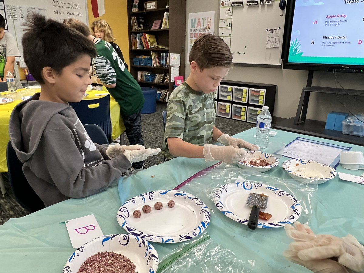 Rosalba Sundaram (@rosalba_sun) on Twitter photo PBL in action! Using measurement and lots of teamwork, these students are making dog treats for our community shelters! @Curllonangela <a href="/MrsHudson_GE/">Mrs. Hudson</a> <a href="/HumbleISD_GE/">Groves Elementary</a> PBL in action! Using measurement and lots of teamwork, these students are making dog treats for our community shelters! @Curllonangela <a href="/MrsHudson_GE/">Mrs. Hudson</a> <a href="/HumbleISD_GE/">Groves Elementary</a>