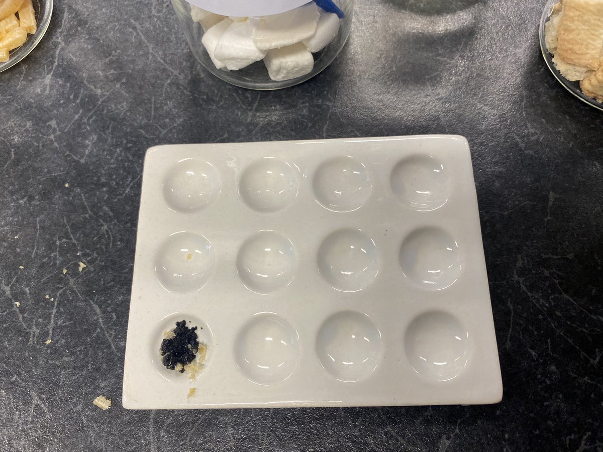CMA_science's tweet photo. Year 1️⃣0️⃣ have been testing different food sources for starch as part of the GCSE #Biology required practical 🍏 🍌 🍊 🍪 🍟 

@CedarMountHigh @CMA_STEM #STEM #Science https://t.co/x6PINhrgsU