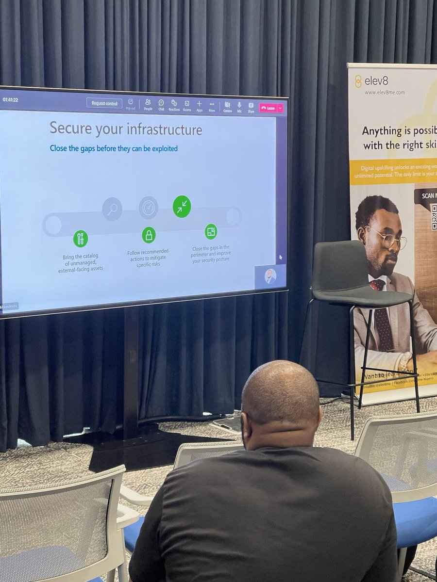 DAY 2 Breakout session with Adnan Hendricks ongoing conversations about Securing Cloudy Infrastructure.

 #techsummitnigeria #techsummitng #microsoft #ai