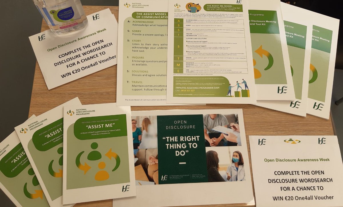 HSECHODNCC's tweet photo. 🔵National Open Disclosure Awareness Week

🔵The Quality and Patient Safety Advisors out raising awareness in Roselawn Health Centre for #NationalOpenDisclosureAwarenessWeek #OpenDisclosure #Therightthingtodo
 
@NationalQPS @AngelaTysall @LorraineSchwan https://t.co/NZ4GfR6llO