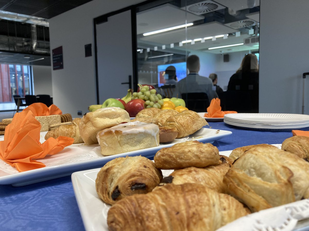 #brownfield chat…and pastries for the win! Delighted to have <a href="/ecofilluk1/">Ecofill</a> join us for today’s BRICtalks event.