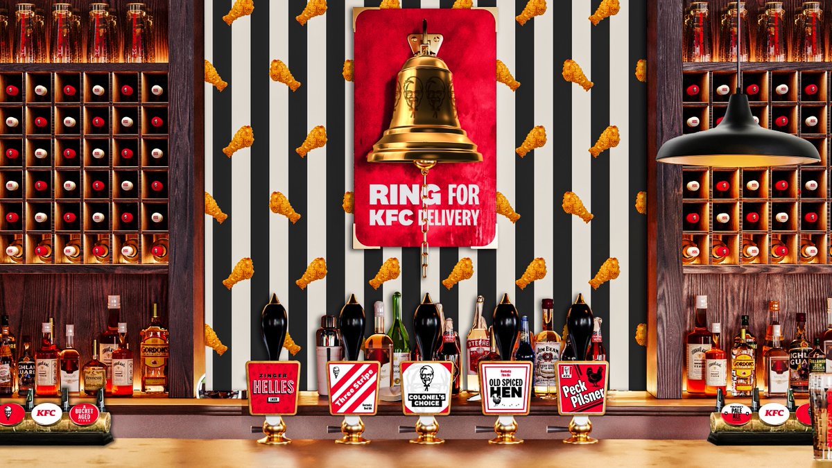 KFC_UKI's tweet image. Chicken’s coming home! ⚽️🍗 

Book your table now at The Colonel's Arms Pub for football, pints and free chicken from #KFCDelivery: eventbrite.com/e/the-colonels…  

We’re also giving away 3 pairs of tickets for opening night. Retweet for a chance to win! T&amp;amp;Cs: kfc.co.uk/colonels-arms