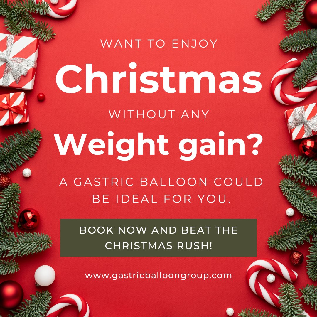 A gastric balloon might be the ideal solution for you! Contact 0800 138 9696, email us, or head to our website to book your #FREE consultation now and beat the #Christmas rush! #christmascountdown #countdown #weightloss #xmas #advent #xmascountdown #obesity #christmasgift