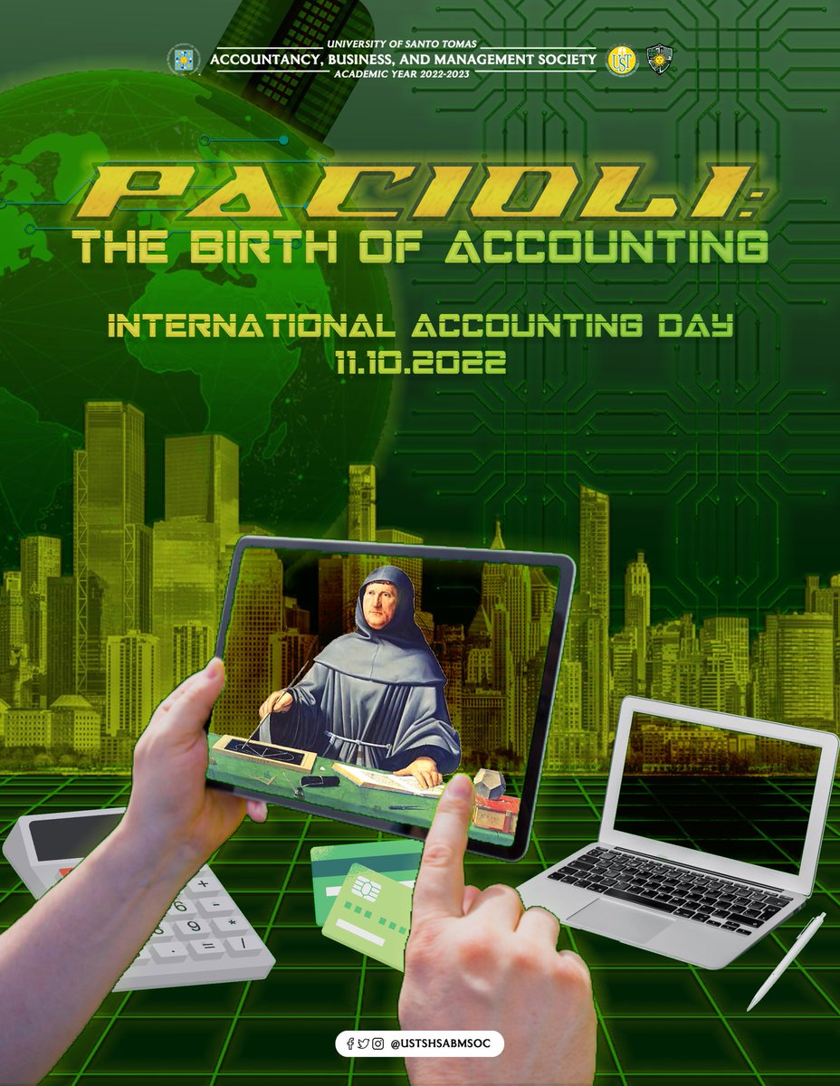 ustshsbesoc's tweet photo. Happy International Accounting Day! 🎉

Today marks the 528th International Accounting Day. The best way to celebrate this day is to show our appreciation to our Certified Public Accountants, FABM and Accounting Professors, also those who work within the field of accountancy. https://t.co/mHLJtr2LV4
