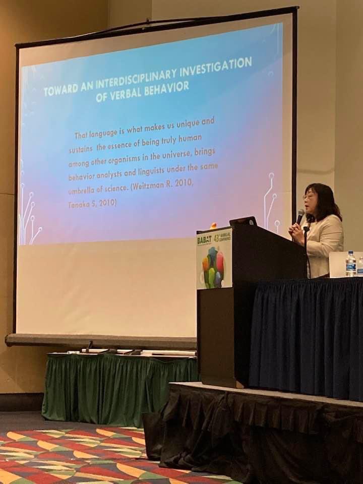 ABAsapporo's tweet image. &quot;Toward an interdisciplinary investigation of verbal behavior&quot;
当法人代表の田中桜子のマサチューセッツでの行動分析学会での講演のテーマです。日本のABAについての話ではなく、行動分析学の理論と実践の根幹の部分の問題提起しています。
#linguistics
#verbalbehavior
#behavioranalysis