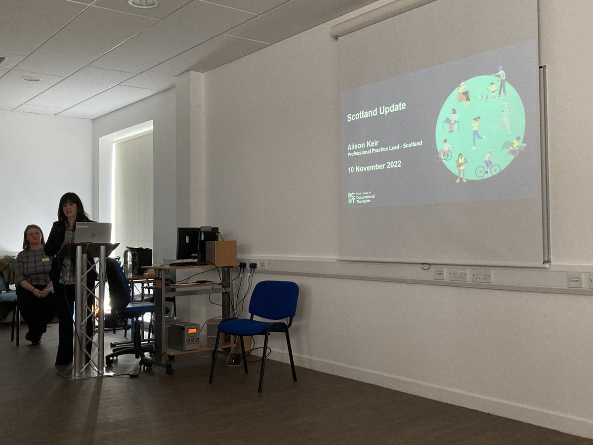 Dan McGaughey (@danielmcgaughe3) on Twitter photo Kicking off the day with guest speakers <a href="/SteveGFord/">Steve Ford</a> (Chief Executive RCOT) and Alison Keir (Scottish Policy Advisor) at the #OTbestpracticeday2022
<a href="/RCOT_PolicySco/">RCOT Scottish Policy</a> <a href="/AndreaLothian3/">Andrea Gillespie</a> <a href="/judith_rennie/">Judith Rennie</a> <a href="/NHSGGCsouthAHP/">NHS GGC South AHP</a> <a href="/RCOTScotWest/">RCOT Scottish West</a> <a href="/NHSGGCOTS/">NHSGGC Occupational Therapy</a> #OccupationalTherapy #OTWeek22 Kicking off the day with guest speakers <a href="/SteveGFord/">Steve Ford</a> (Chief Executive RCOT) and Alison Keir (Scottish Policy Advisor) at the #OTbestpracticeday2022
<a href="/RCOT_PolicySco/">RCOT Scottish Policy</a> <a href="/AndreaLothian3/">Andrea Gillespie</a> <a href="/judith_rennie/">Judith Rennie</a> <a href="/NHSGGCsouthAHP/">NHS GGC South AHP</a> <a href="/RCOTScotWest/">RCOT Scottish West</a> <a href="/NHSGGCOTS/">NHSGGC Occupational Therapy</a> #OccupationalTherapy #OTWeek22