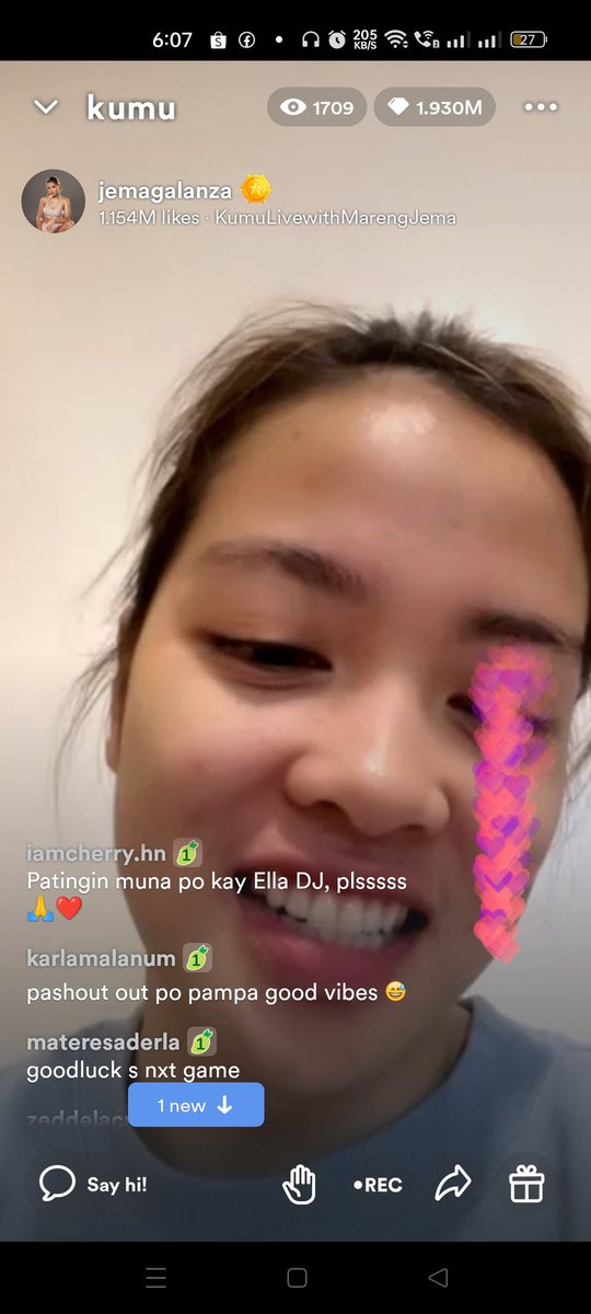 Mhainheng's tweet photo. Biglaang KUMU LS ...
Pero 'wag ka .... naka 1.9M
si mare ... 💜
#jemagalanza #KumuLS
#JGCommunityIntl 💪 https://t.co/YGuzR8OpXu