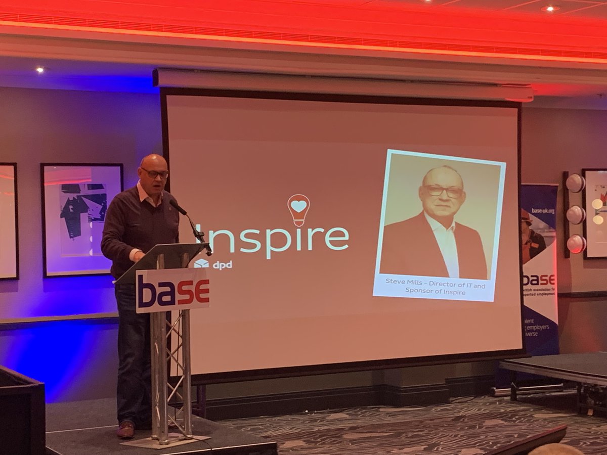 base_tweets's tweet photo. Continuing the conversation with Steve Mills from @DPDgroup_news about Employer led #SupportedEmployment and reflecting on the #Inspire journey since last year’s conference #BASE2022 #JoiningTheDots https://t.co/2XgpMCRlQX