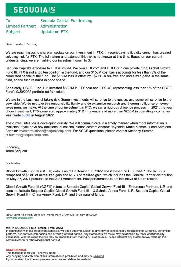 No need for additional ftx pile-on and interesting to see markdowns this fast and publicly. Makes the case for certain transparency, understanding stakeholders, and growing prudently with defi