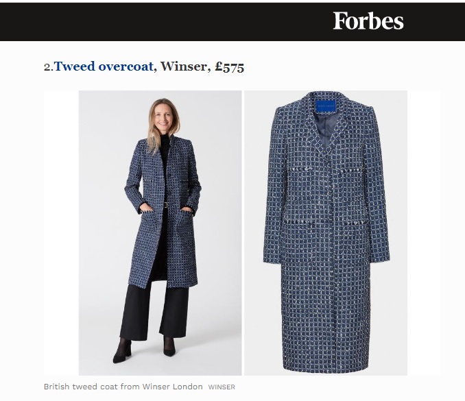 Thank you so much <a href="/jshurvell/">Joanne Shurvell</a> for including the Winser London Tweed coat in your brilliant article!

Holiday Gift Guide 2022: Best 10 Sustainable Luxury Travel Gifts