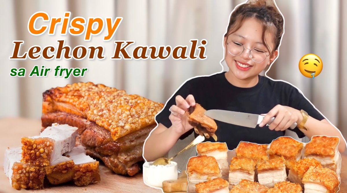 FayeBalbacal's tweet photo. CRISPY LECHON KAWALI SA AIR FRYER 🤤 watch here: https://t.co/nvHGVjOpcE https://t.co/73dfhhHGnn