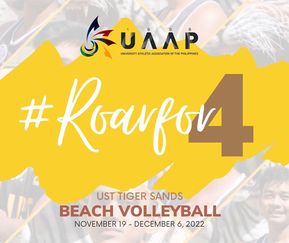 thelastwhistler's tweet photo. ROAD TO OUR 4TH CONSECUTIVE UAAP CROWN will start this coming November 19! #RoarFor4 #GoUSTe #DefendTheCrownUST π #UAAPSeason85 https://t.co/Gt8EY97wKU