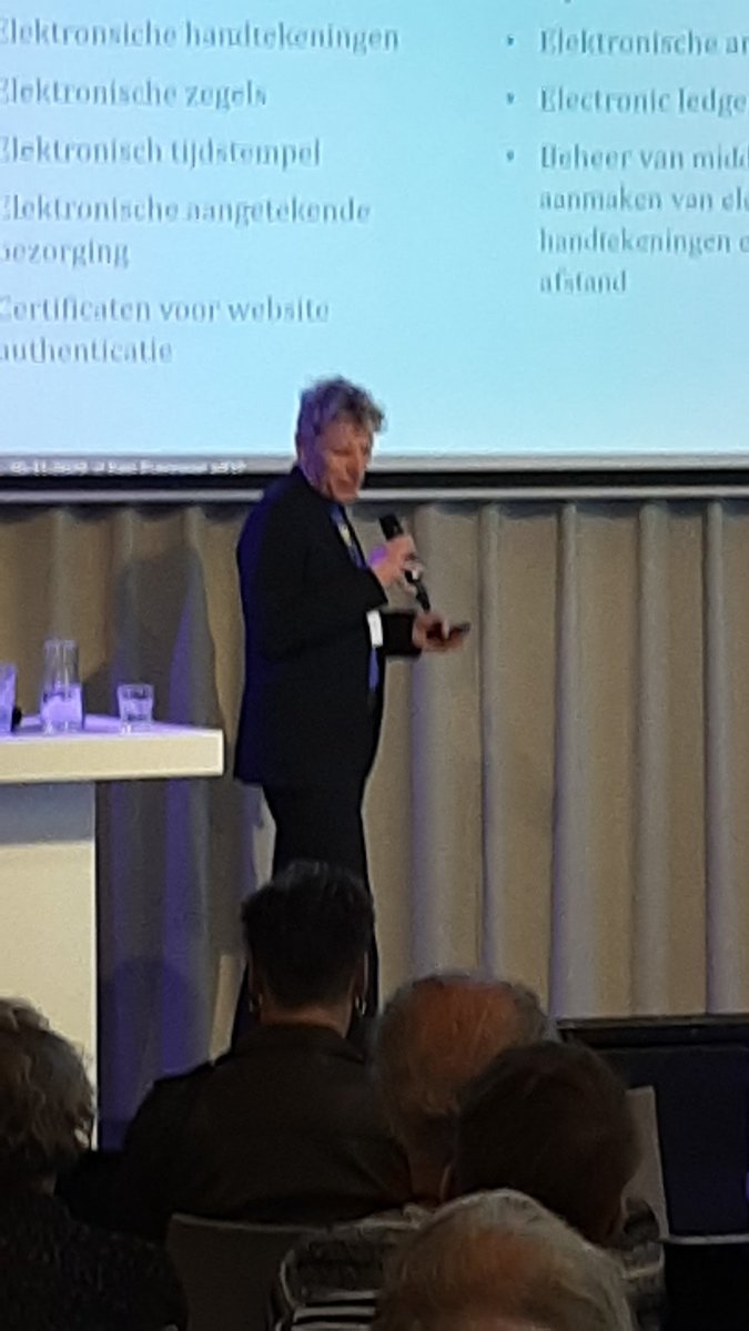 Wetenschapper Jaap-Henk Hoepman bij het <a href="/iBestuur/">iBestuur</a> event over #eidas "Veiligheid en betrouwbaarheid van digitale wallet hangt van zeer veel partijen en factoren af" <a href="/iBestuur/">iBestuur</a> #iBestuurdigiID