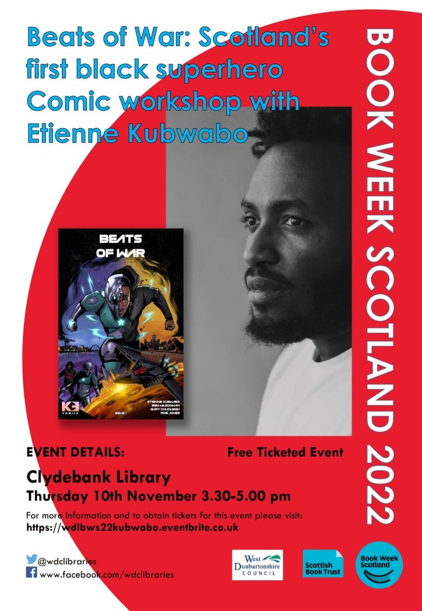 I am very excited about today's workshop. <a href="/wdclibraries/">West Dunbartonshire Libraries</a> 
Beats of War to the world. #beatsofwar