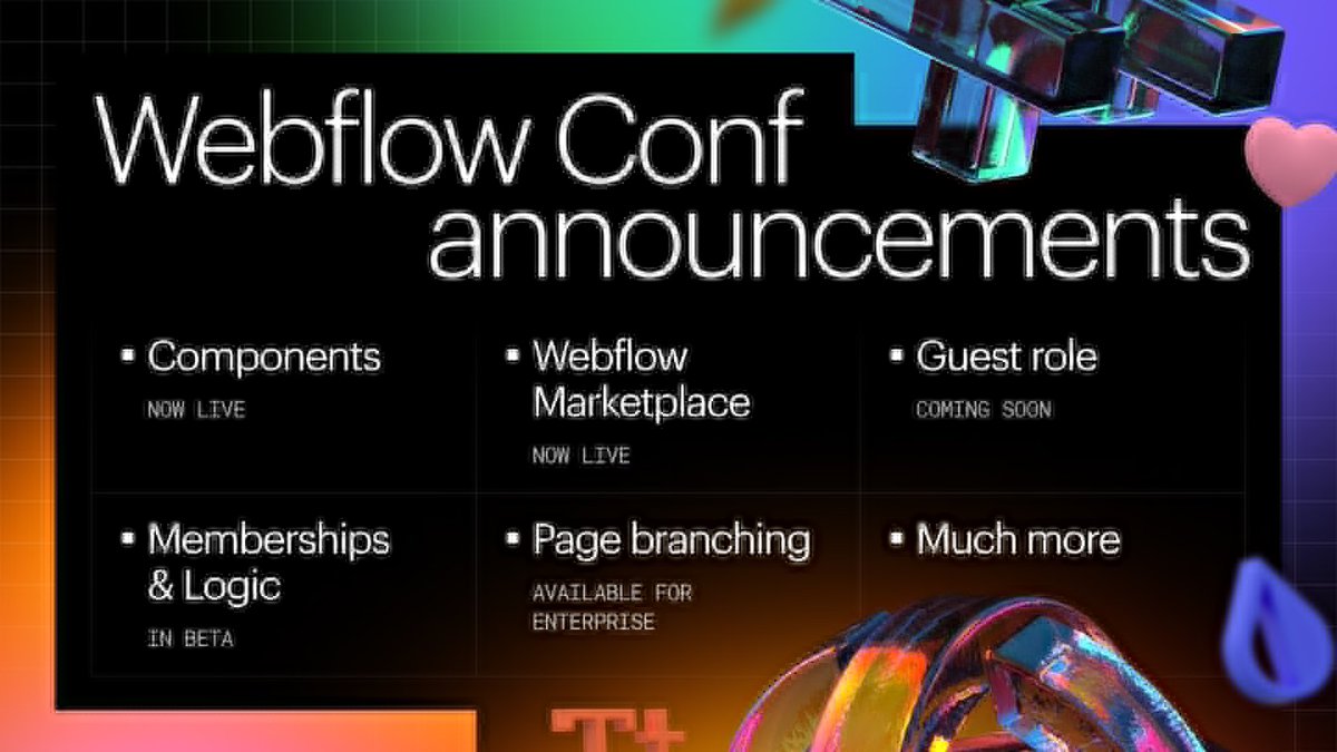 tehseenullah92's tweet photo. Webflow new announcements in #webflowconf 2022 https://t.co/upNBIKleXV