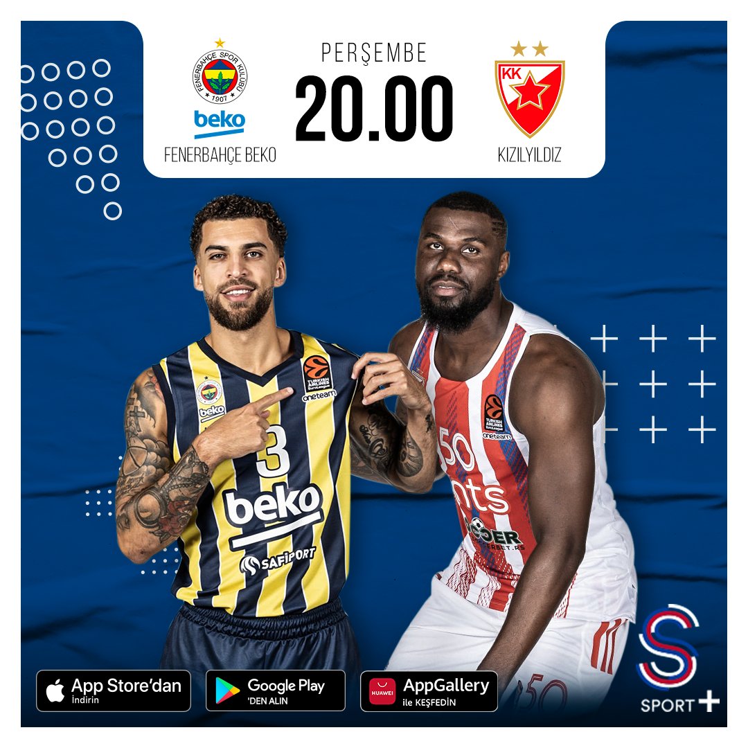 Fenerbahçe Beko Kızılyıldız S Sport Plus Maç Görseli