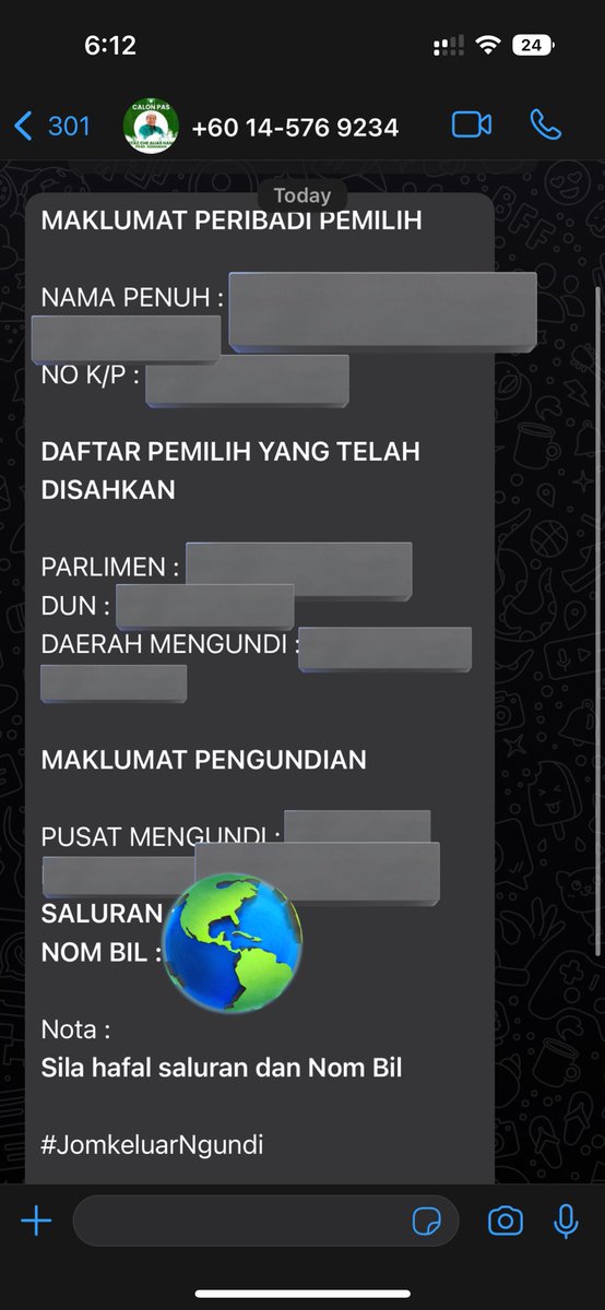 dyradyre's tweet photo. Mana dapat number personal with my full name and IC and everything ni ? https://t.co/tljGh8xxfr