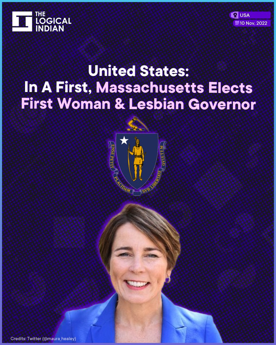LogicalIndians's tweet photo. Democratic Attorney General Maura Healey has been elected governor of Massachusetts, making history as the state’s first woman and first openly gay candidate elected to the office.
#historycreated #massachusetts #elections #firstwoman #firstlesbian https://t.co/VbFEc9vayX