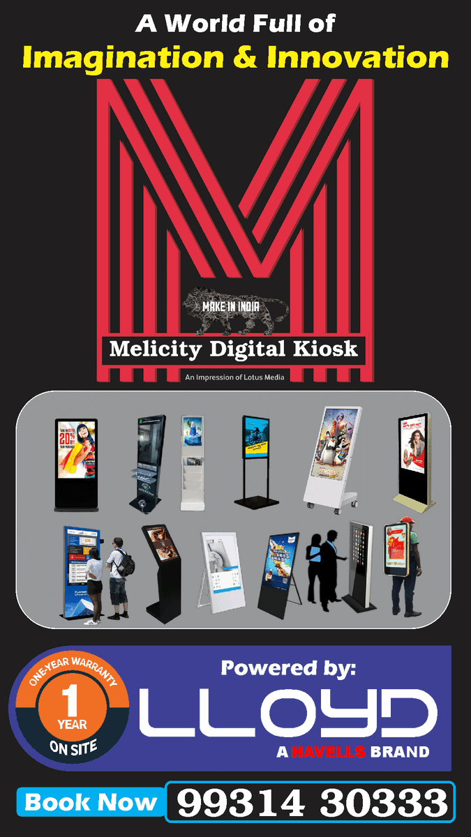 MelicityK's tweet photo. In the world full of imagination and innovation take your business high with digital kiosk.
#digitalstand #digitalpromotion #outdoormarketing #marketing #marketingsolution #melicitydigitalkiosk #bihar #Patna https://t.co/iUZh73L3aZ