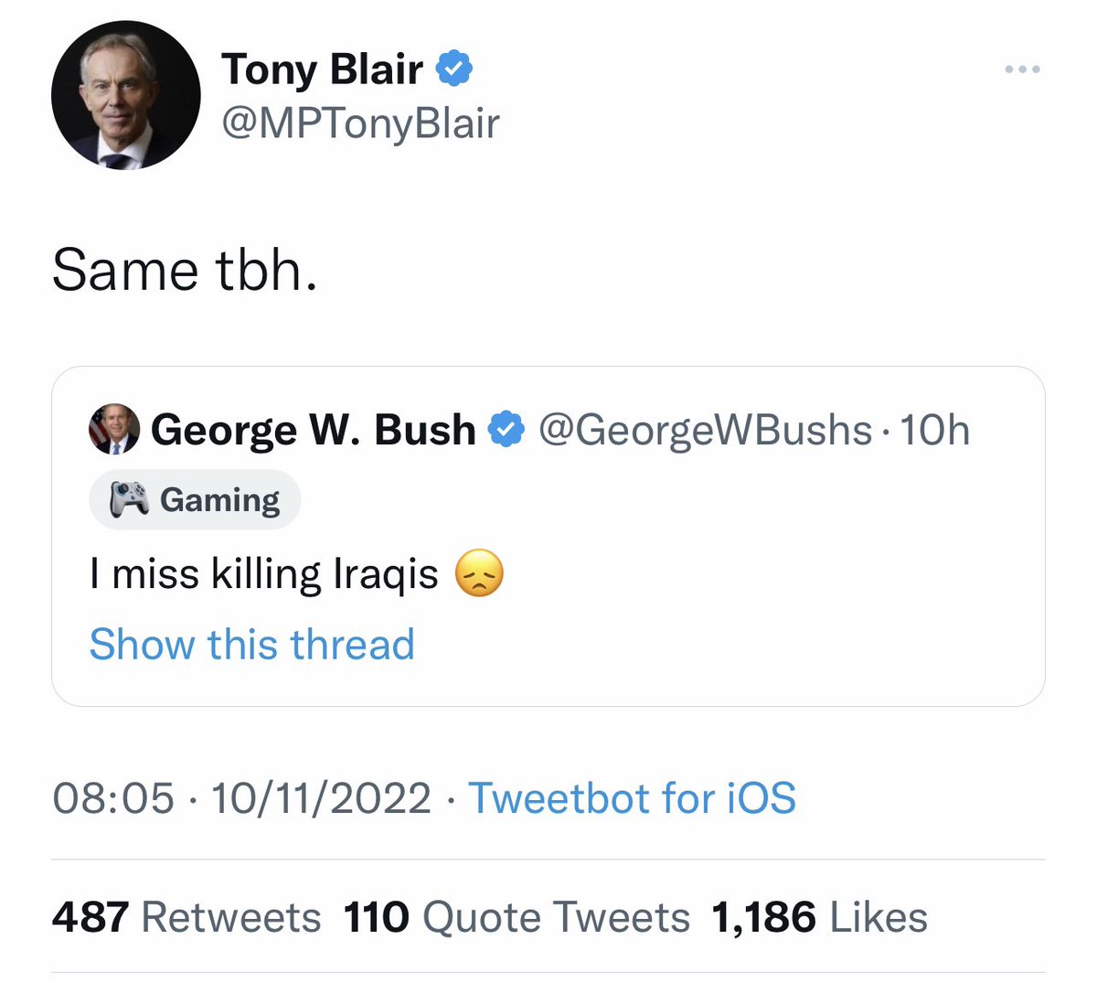 AsaWinstanley's tweet photo. Apparently this is what @elonmusk meant by “less scams and bots” 🧐

In to be fair this is pretty funny though. https://t.co/xiFGQtBKZx