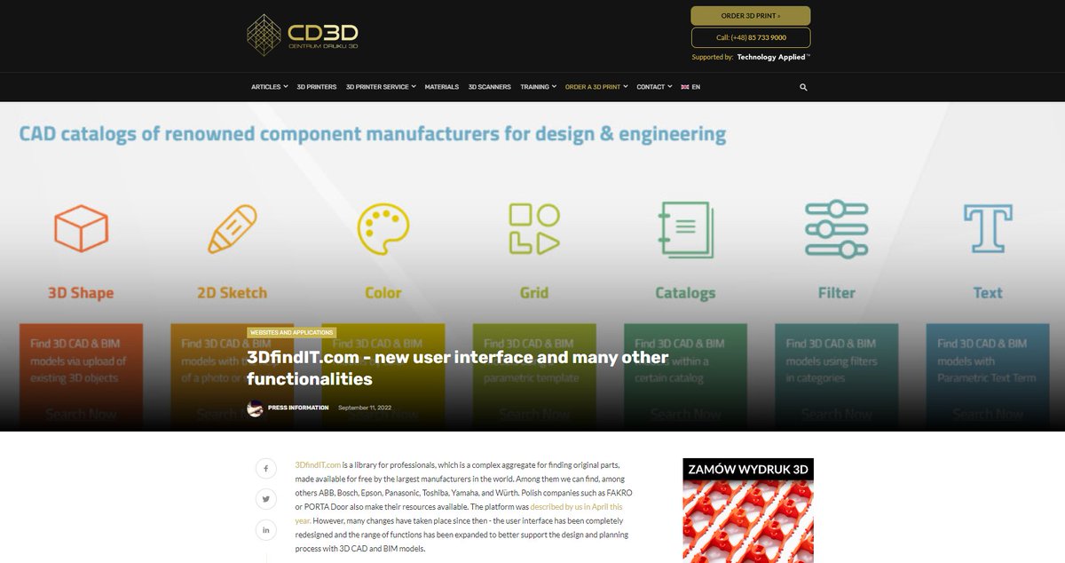 dape_p's tweet image. Find out why 3Dfindit.com is so popular among #engineers #architects #3Dmodelers #Manufacturers 

centrumdruku3d.pl/3dfindit-com-n…