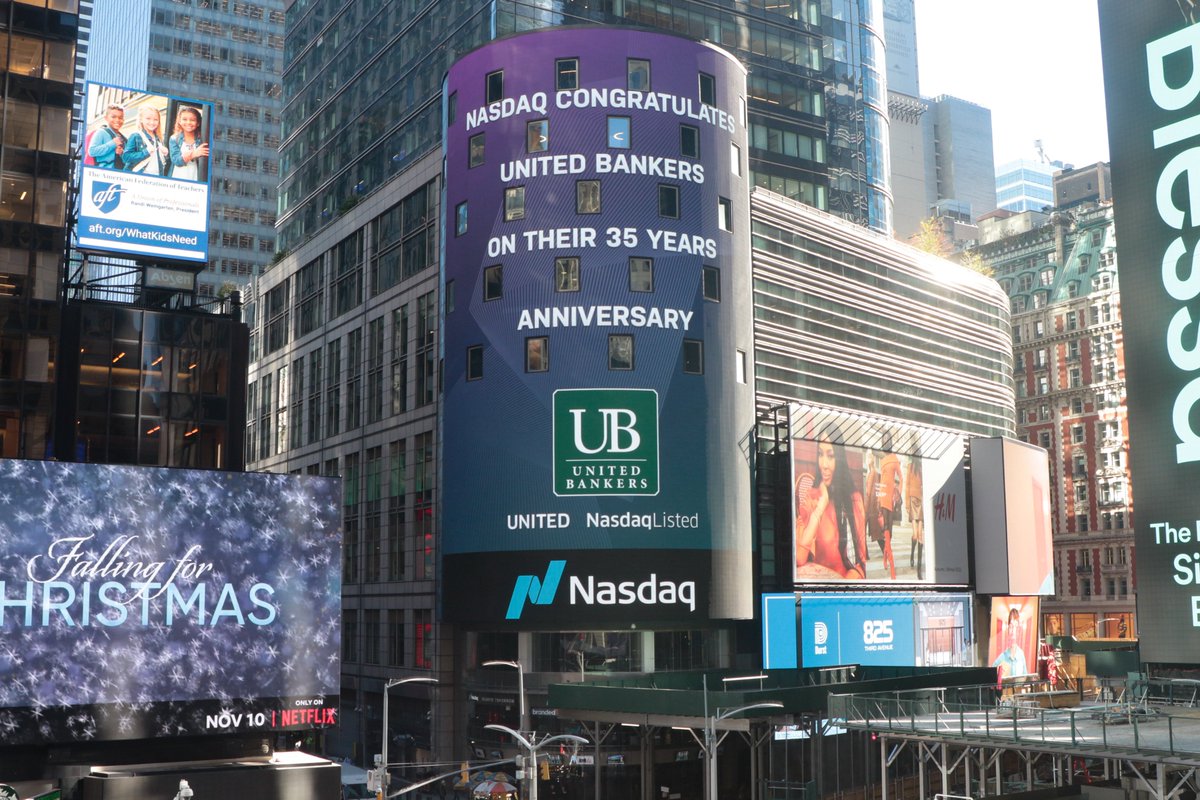 Nasdaq congratulates United Bankers (Nasdaq Helsinki:  UNITED) for its 35th Anniversary! #unitedbankers https://t.co/GOs5rTdcfe