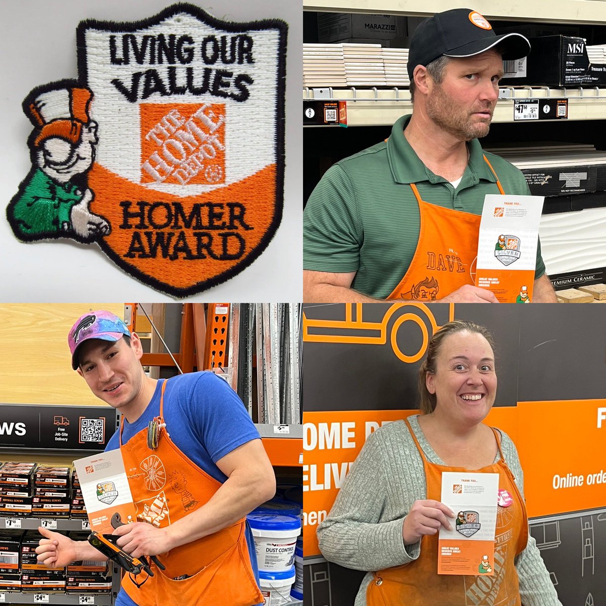 Congratulations on your well deserved Homer Award and all you do for the store and for our Customers. <a href="/bryan_robie/">Bryan Robie</a> <a href="/trayvan25/">Tracey Gordon</a> <a href="/WSeneca1231/">Home Depot 1231</a>