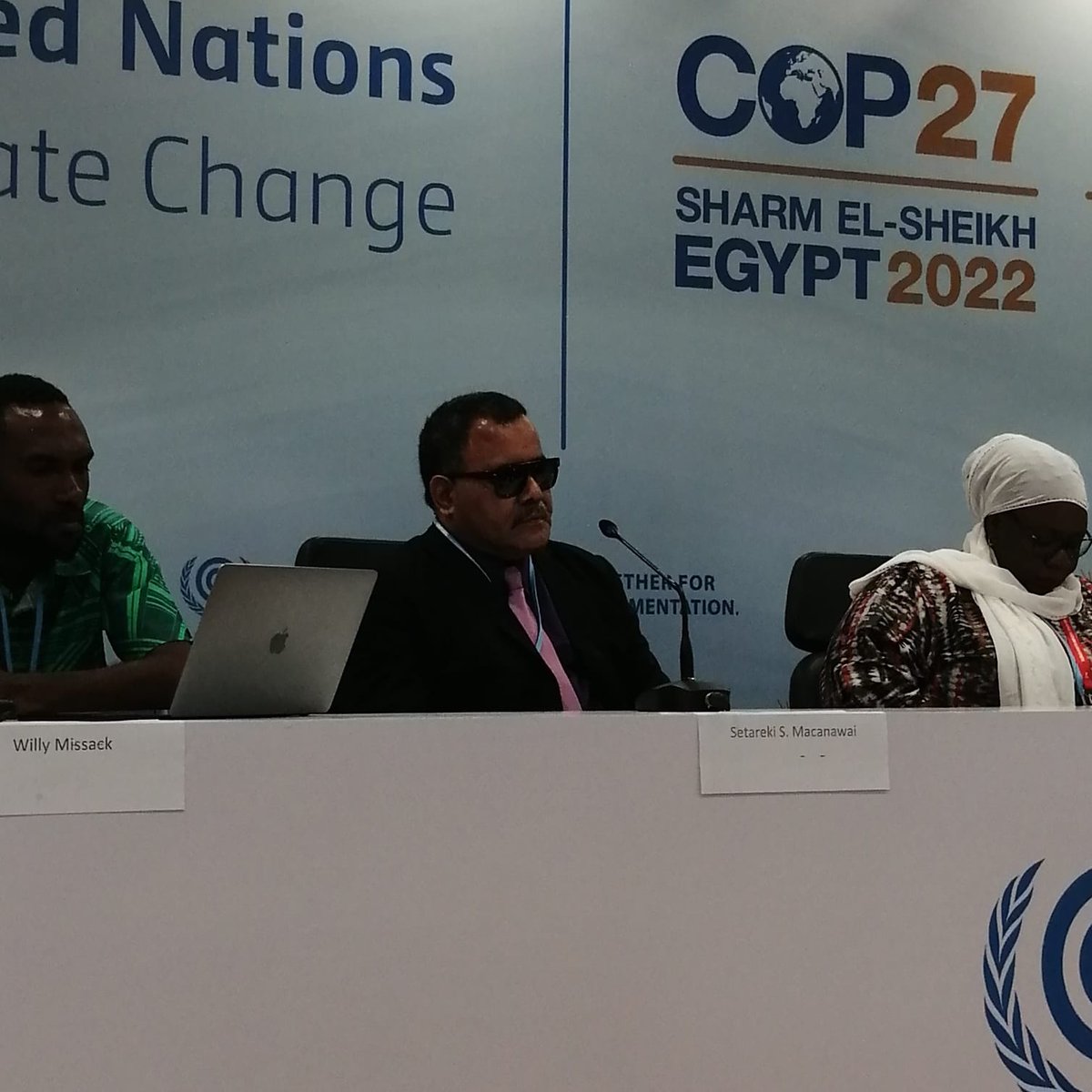 @SMacanawai from @PDFSEC at #COP27: 'When discussing #LossAndDamage, persons with #disabilities  needs to be meaningfully consulted to ensure an effective community response to #ClimateChange. We have to be part of the solutions.' #DisabilityInclusiveClimateAction @UNFCCC