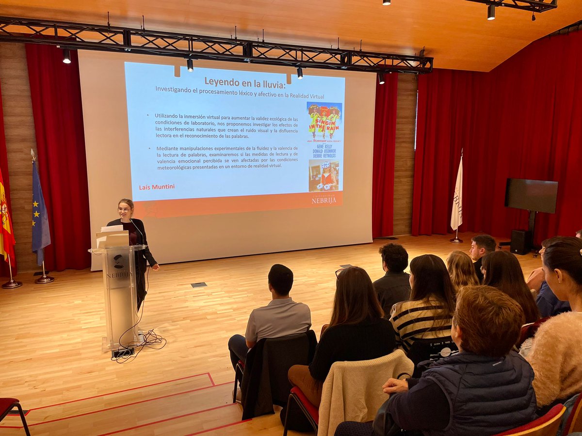 Nebrija's tweet photo. Once estudiantes de doctorado en Educación y Procesos Cognitivos de Nebrija afrontan hoy el desafío de exponer su tesis de manera divulgativa en tres minutos. Mañana conoceremos al ganador/a del concurso. ¡Mucha suerte! https://t.co/FSfd1FOxxz
