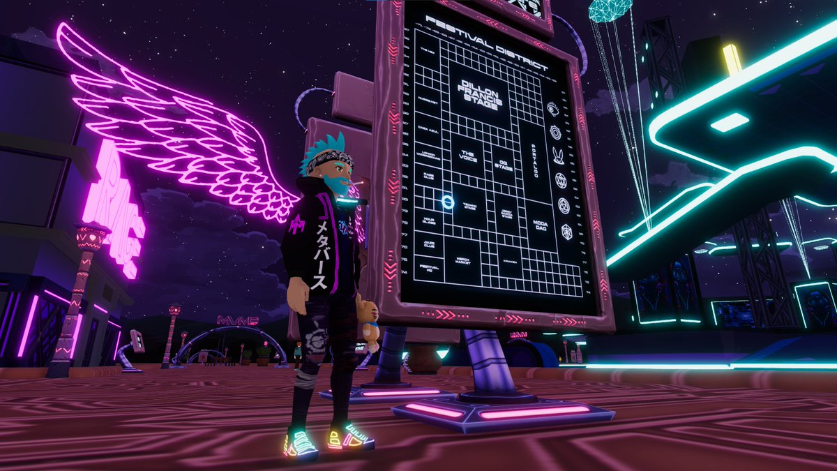 multinft's tweet photo. In 1 hr &amp; 30mins the festival madness kicks off !
Just imagine this site filled with thousands of avatars, all here with the same goal: THE METAVERSE FUTURE🎶

@decentraland Visit Our: 
TECHNO STAGE: 23pm - 03am UTC 
RAGE AFTER PARTYS: 03am - 05am UTC 

See you on the dancefloor! https://t.co/FBWXusnXsU
