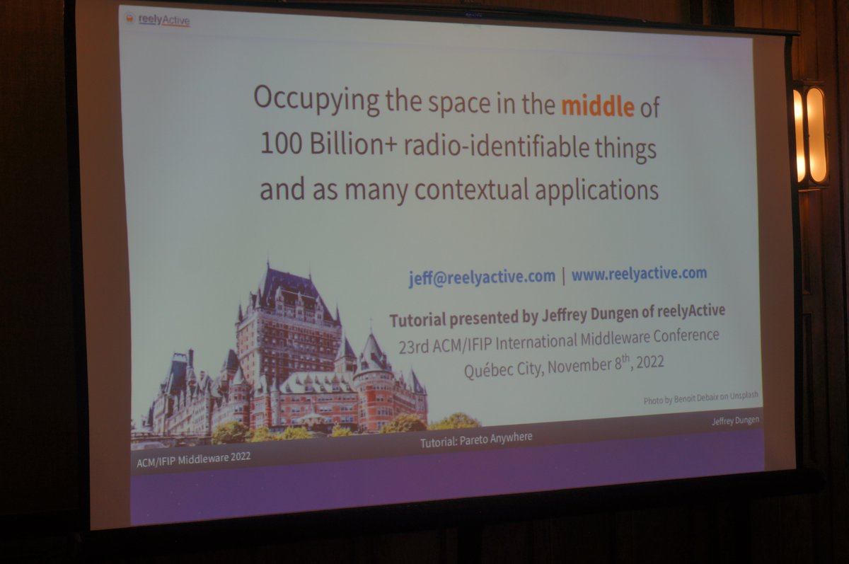 middleware22's tweet photo. We had an insightful tutorial on Pareto Anywhere by @reelyActive on the Day 2 of @middleware22. Here are some glimpses! #ACM #IFIP #middleware22 https://t.co/UEfhXqDQZI