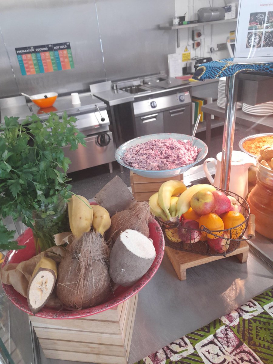 What a treat! Keeping students engaged by continuing the celebrations for Black History Month…Jamaican brown stew….fried dumplings…. Coconut and ginger cake and plenty more….