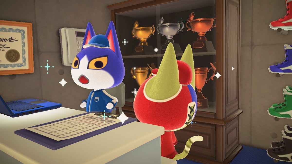 boobitsky's tweet photo. Next up on #HappyHomeParadise, I added Stinky as Tom's roommate, as Stinky wanted a wrestling gym & Tom already has a boxing gym :-)
#acnhtom #acnhstinky #acnhdesign #AnimalCrossing #ACNH #NintendoSwitch https://t.co/P0zsjPEosI