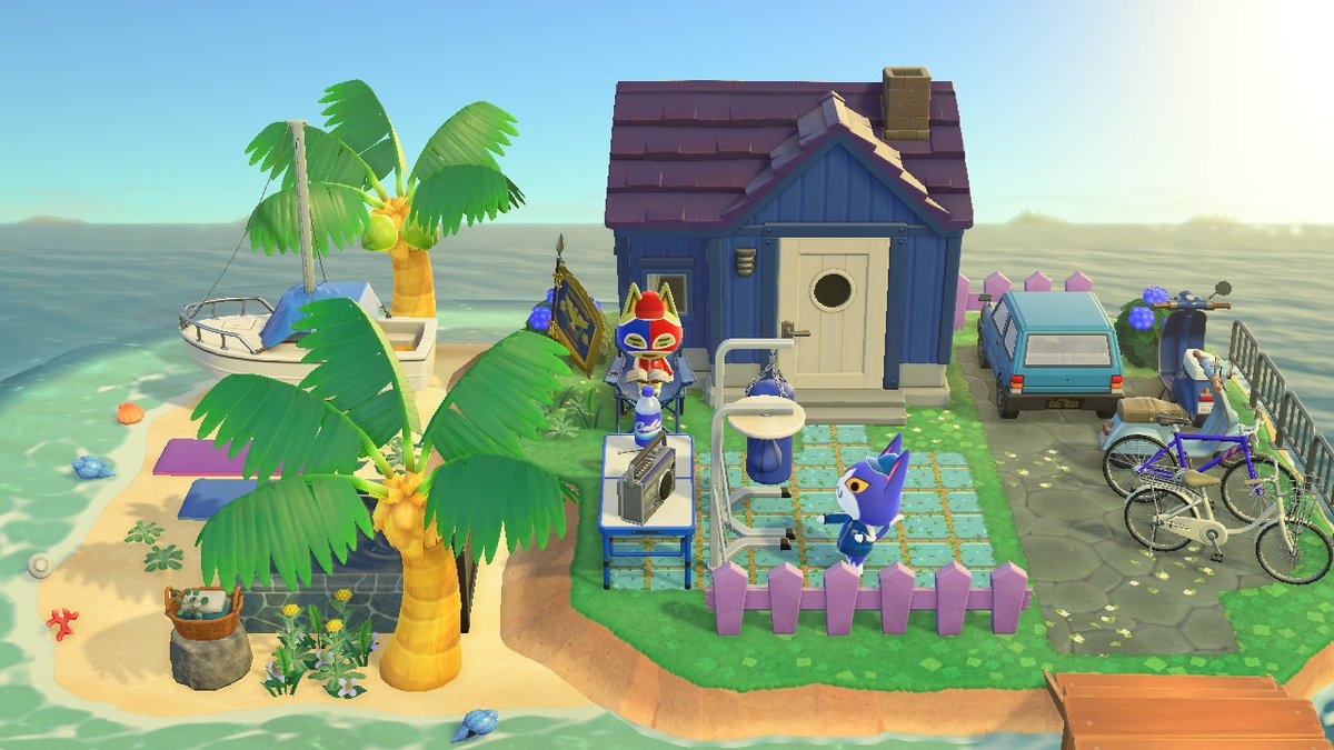 boobitsky's tweet photo. Next up on #HappyHomeParadise, I added Stinky as Tom's roommate, as Stinky wanted a wrestling gym & Tom already has a boxing gym :-)
#acnhtom #acnhstinky #acnhdesign #AnimalCrossing #ACNH #NintendoSwitch https://t.co/P0zsjPEosI
