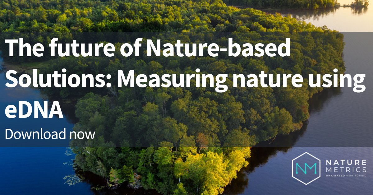 As @COP27P begins, we're launching our paper: 'The future of Nature-based Solutions: Measuring nature using eDNA' We share our vision on how #eDNA technology will be essential to the delivery of #NatureBasedSolutions. Download your copy👇 naturemetrics.co.uk/nbs-paper