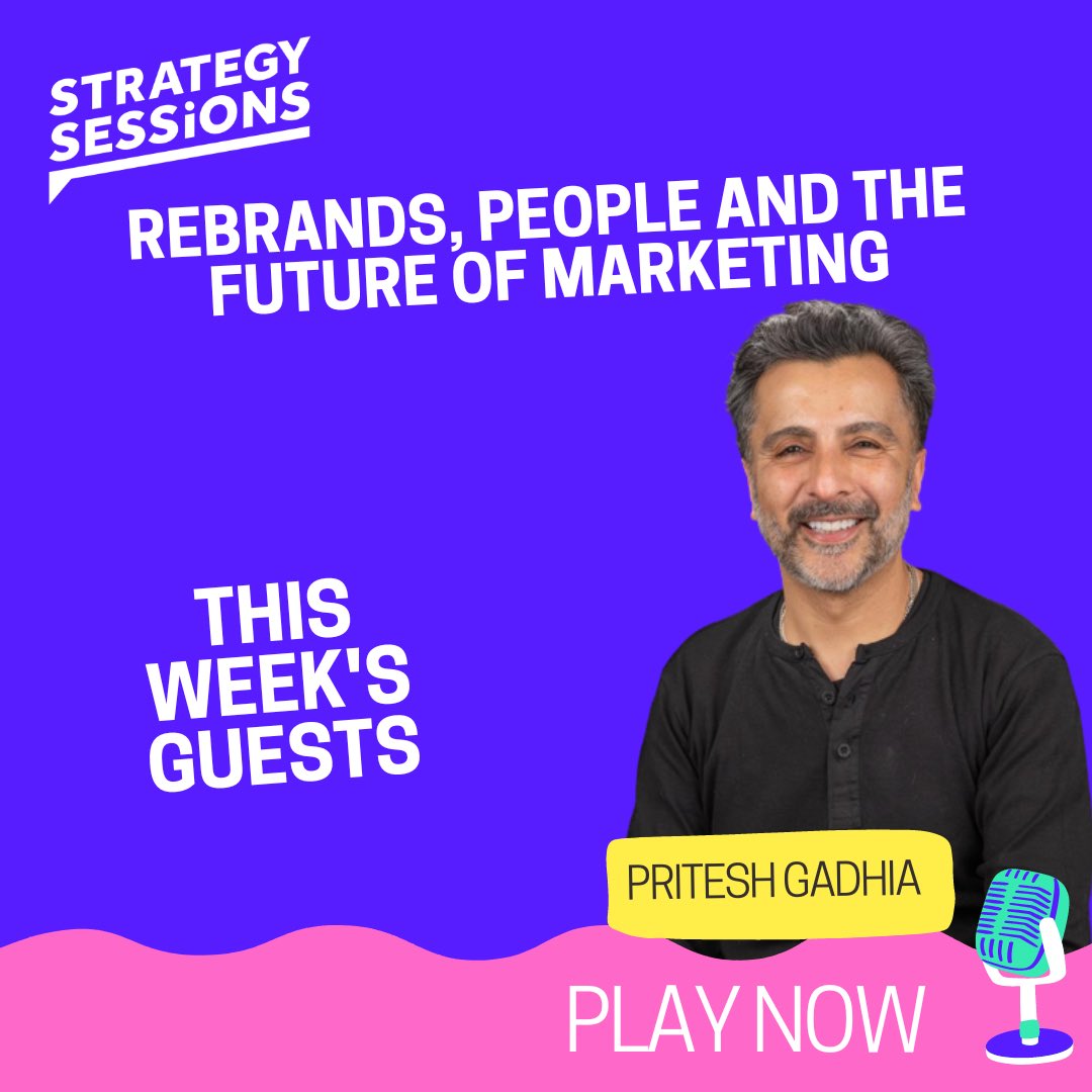 Eximo Marketing (@eximomarketing) on Twitter photo New episode out on the podcast: Rebrands, People and the Future of Marketing with <a href="/PriteshGadhia/">Pritesh Gadhia</a> 🚨
Pritesh is the Managing Director of <a href="/AccentureSong/">Accenture Song</a>, part of one of the biggest consulting firms in the world
Catch the full episode here ⬇️
eximomarketingstrategy.com/strategy-sessi… New episode out on the podcast: Rebrands, People and the Future of Marketing with <a href="/PriteshGadhia/">Pritesh Gadhia</a> 🚨
Pritesh is the Managing Director of <a href="/AccentureSong/">Accenture Song</a>, part of one of the biggest consulting firms in the world
Catch the full episode here ⬇️
eximomarketingstrategy.com/strategy-sessi…