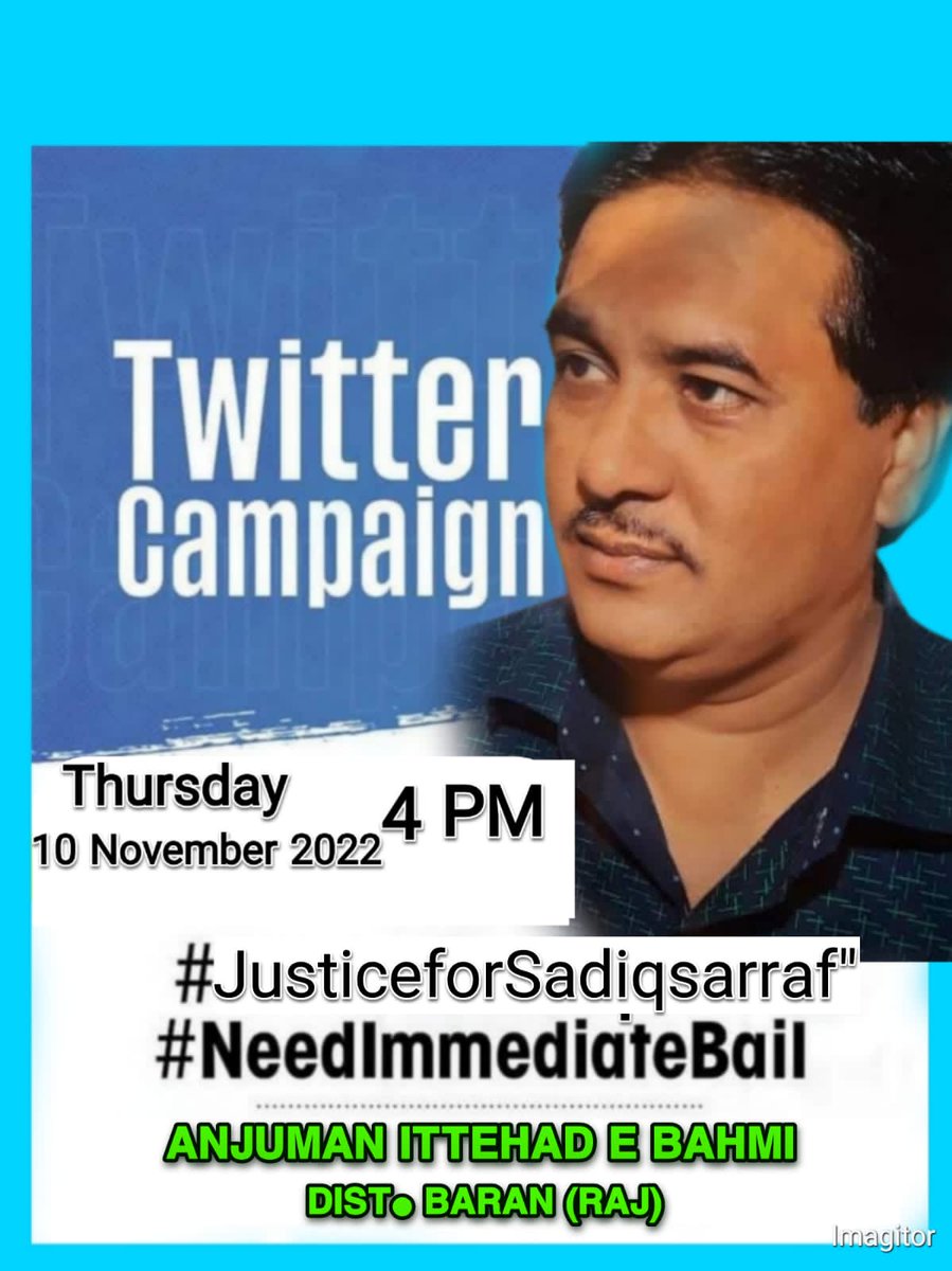 Alimmansuribara's tweet photo. #Justicesadiqsarraf
#Needimmediatebail https://t.co/CXRHLaMs8z