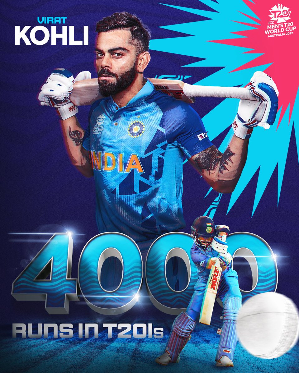 Cciittuu's tweet photo. The 'Run machine' for a reason ❤️
@imVkohli becomes the first player to cross 4000 T20 runs!
 
#INDvsENG #WorldCup2022 #kingkohli https://t.co/7vY1qoZRVD