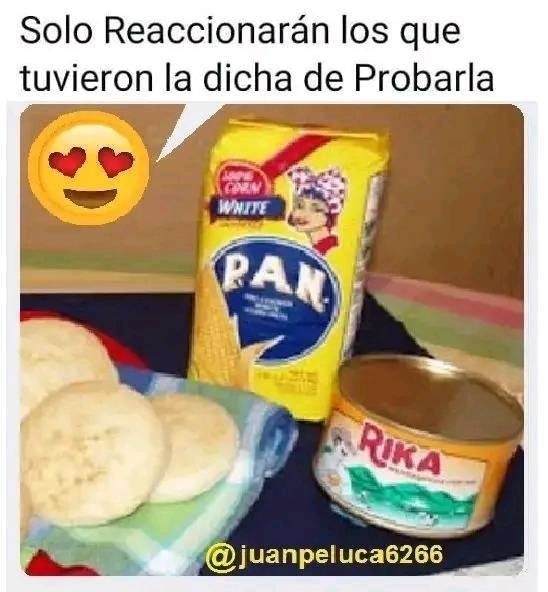 juanpeluca6266's tweet photo. Que tal una Arepa con Mantequilla Rika ?😍😍 https://t.co/hJC0uaCT2D