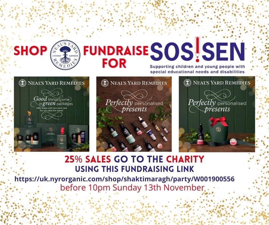SOS! SEN on Twitter Neal's Yard whilst fundraising for SOS!SEN🌟