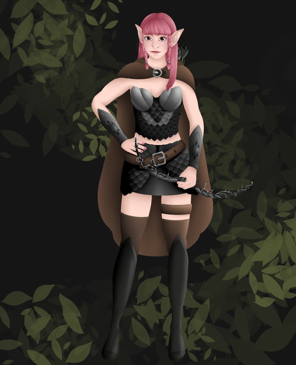 DansdoO's tweet photo. Elora - Eladrin ranger 🏹

A graceful elf in Black Dragon Scale Mail 🖤

#dungeonsanddragons #dungeonsanddragons5e #dnd
#dnd5e #dndart #dndcharacterart #dndartist #elf #eladrim 
#commission #commis #commissionart https://t.co/ry6Lg3nrEj