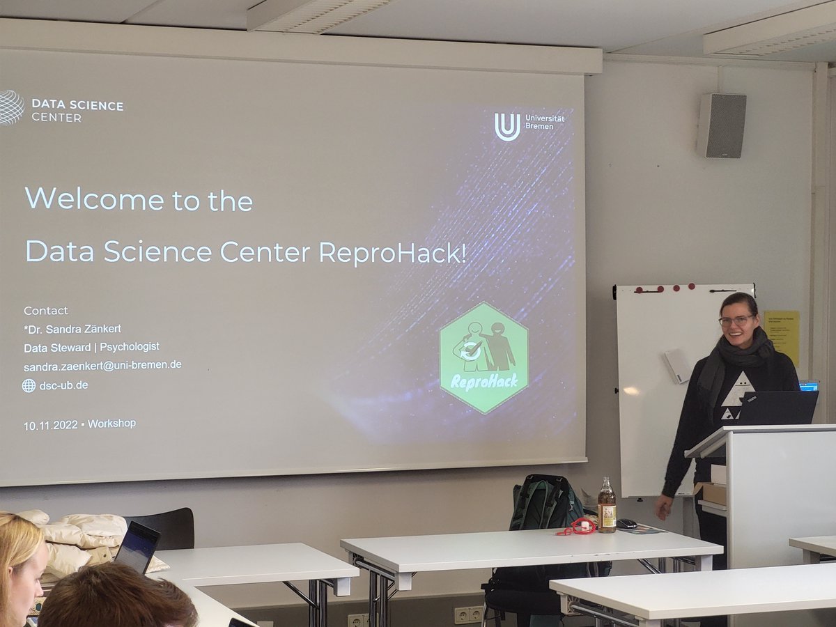 DSC_unibremen's tweet image. Our and #Bremen's first #ReproHack is in full swing 🤓💻
We wish all participants a lot of fun and successful hacking 🧑💻👩💻
#FAIRdata #OpenScience #Reproducibility #ResearchData