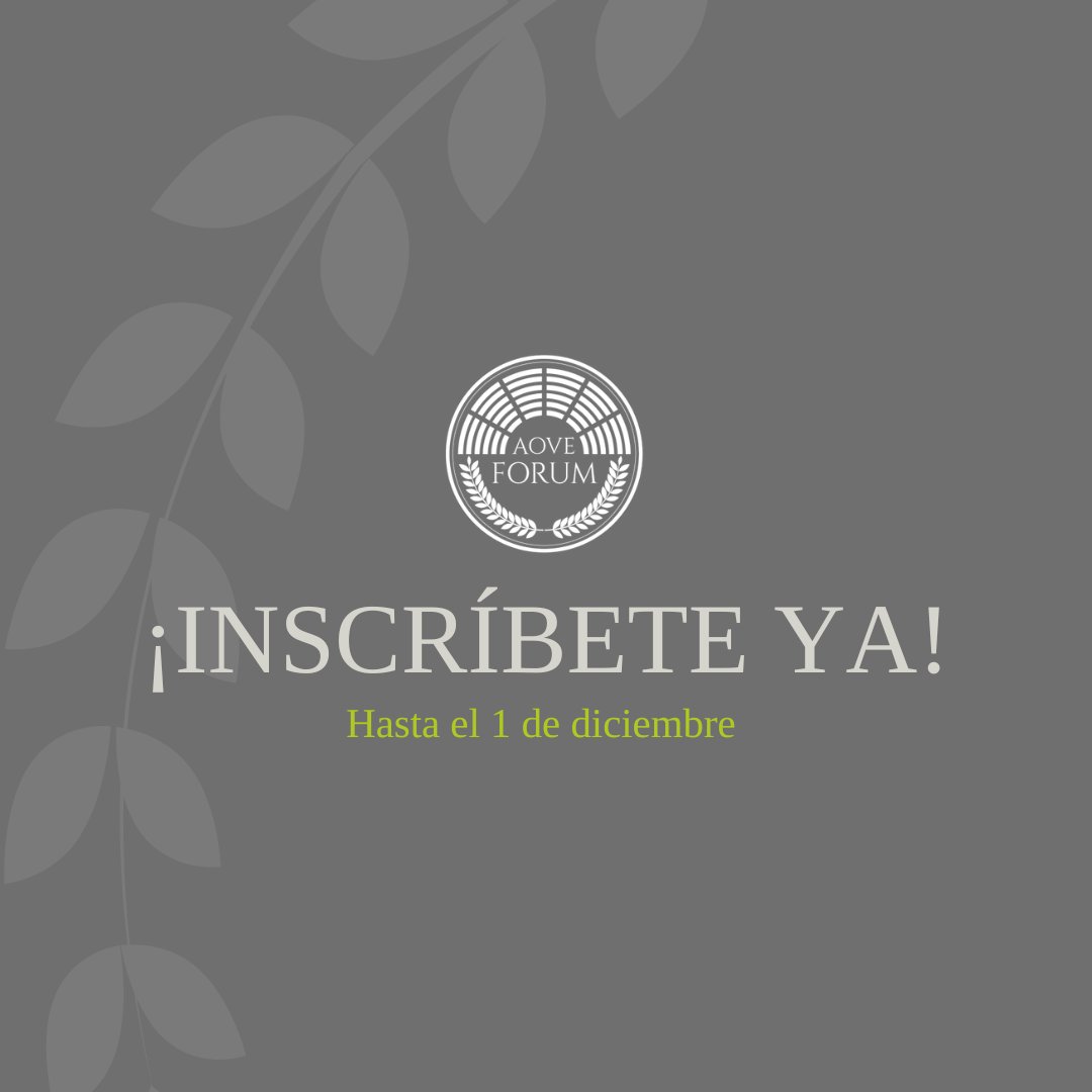 agricola_v's tweet photo. ¡𝗜𝗻𝘀𝗰𝗿í𝗯𝗲𝘁𝗲 𝗬𝗔!⚡😎

Apuntarse como participante en el AOVE Forum es muy muy fácil. 👌
1.- Entra en este enlace ➡ https://t.co/NdN2AiMSMD 
2.- Rellena con tus datos. 📝
¡Y LISTO!😍 

¡𝗧𝗶𝗲𝗻𝗲𝘀 𝗵𝗮𝘀𝘁𝗮 𝗲𝗹 𝟭 𝗱𝗲 𝗱𝗶𝗰𝗶𝗲𝗺𝗯𝗿𝗲!
 #aoveforum   #aove https://t.co/JxLwzlVAVn