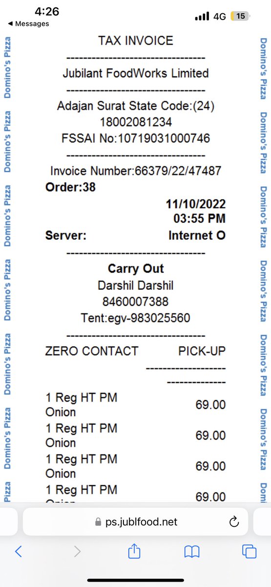 Darshil2704's tweet photo. @dominos @dominos again not getting order in 30 min! #fake #customer #fakeadvertisment #badexperince https://t.co/yHRWfyXwKE