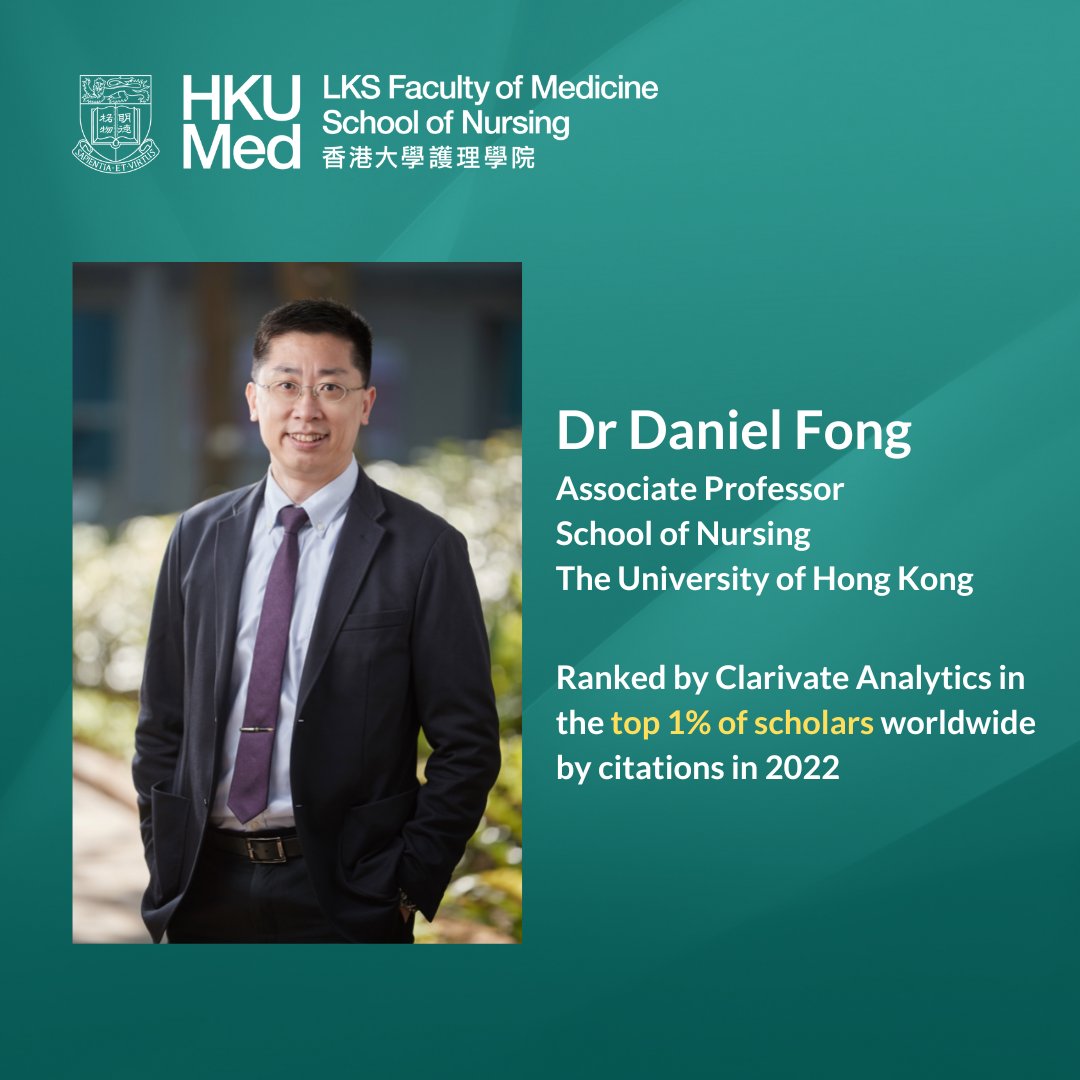 hku_son's tweet photo. Congratulations to Dr Daniel Fong for being ranked by Clarivate Analytics in the top 1% of scholars worldwide by citations in at least one of the 22 research fields in 2022. And this is his fourth consecutive year for such an honour. Details: https://t.co/QANO8uLweT https://t.co/MUAiszsayJ