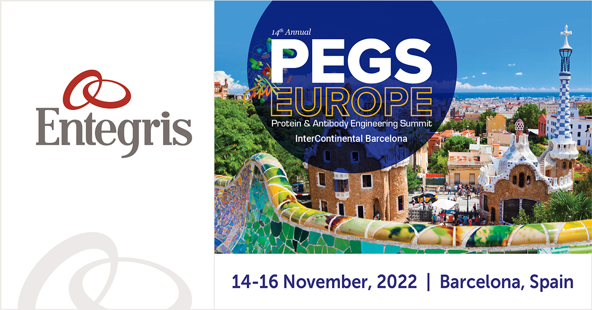 Entegris's tweet image. #Entegris will be at booth 58 at #PEGSEurope next week. Stop by to learn about our latest #singleusesolutions &amp;amp; the benefits of #fluoropolymerfilm &amp;amp; its wide range of applications in #cellbanking, #cellgenetherapy, &amp;amp; #vaccinology. bit.ly/3sgHqHz #biotech #biologics.